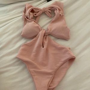 One piece bathing suit